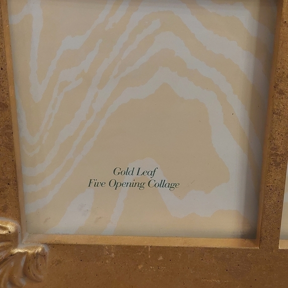 TOWLE Silversmiths gold leaf collage picture frame - Picture 3 of 10